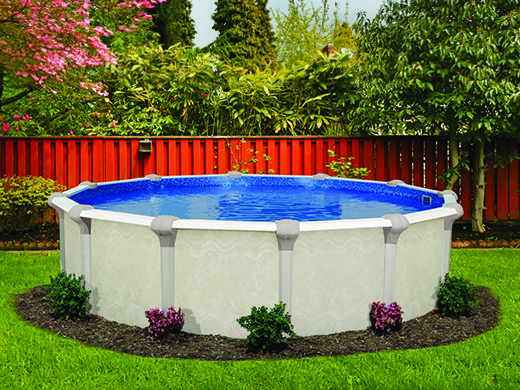 resin above ground pools